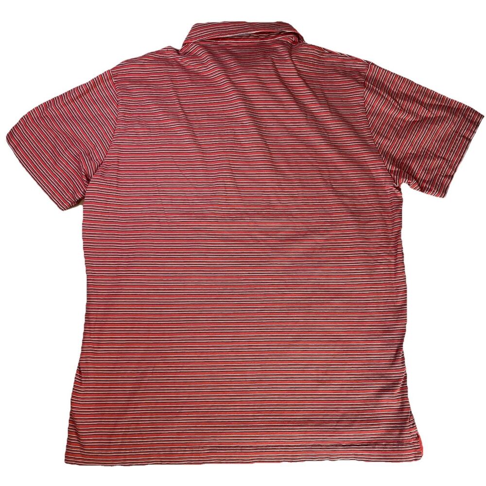 Patagonia Polo Men's Large Organic Cotton Striped Red - Picture 6 of 6